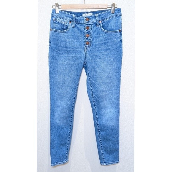 Madewell Mid-Rise Skinny Crop Stretchy Jeans - Picture 3 of 16